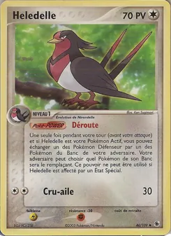 Carte Hélédelle de l'extension EX Rubis & Saphir, numéro 46/109