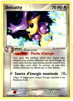 Carte Delcatty de l'extension EX Rubis & Saphir, numéro 5/109