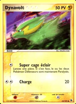 Carte Dynavolt de l'extension EX Rubis & Saphir, numéro 53/109