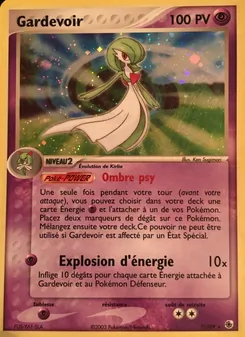 Carte Gardevoir de l'extension EX Rubis & Saphir, numéro 7/109