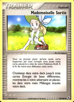 Carte Mademoiselle Sortie de l'extension EX Rubis & Saphir, numéro 83/109