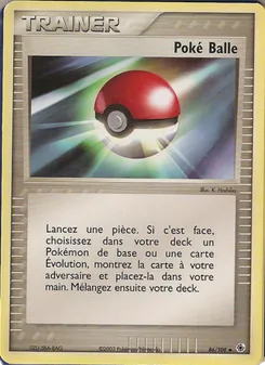 Carte Poké Balle de l'extension EX Rubis & Saphir, numéro 86/109