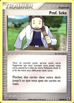 Carte Prof. Seko de l'extension EX Rubis & Saphir, numéro 89/109