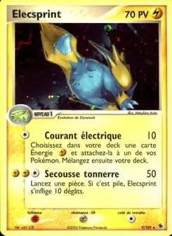 Carte Élecsprint de l'extension EX Rubis & Saphir, numéro 9/109