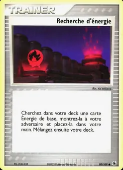 Carte Recherche d'énergie de l'extension EX Rubis & Saphir, numéro 90/109