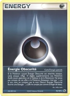 Carte Énergie Obscurité de l'extension EX Rubis & Saphir, numéro 93/109