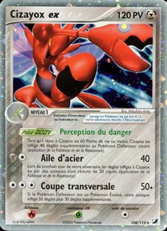 Carte Cizayox ex de l'extension EX Forces Cachées, numéro 108/115