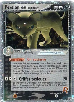 Carte Persian ex de Rocket de l'extension EX Forces Cachées, numéro 116/115