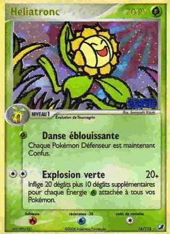 Carte Héliatronc de l'extension EX Forces Cachées, numéro 16/115