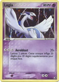 Carte Lugia de l'extension EX Forces Cachées, numéro 29/115