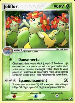 Carte Joliflor de l'extension EX Forces Cachées, numéro 3/115