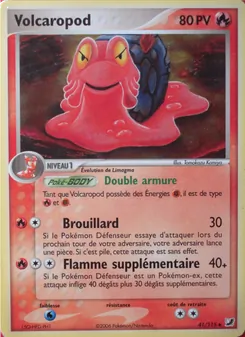 Carte Volcaropod de l'extension EX Forces Cachées, numéro 41/115
