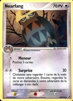 Carte Noarfang de l'extension EX Forces Cachées, numéro 43/115