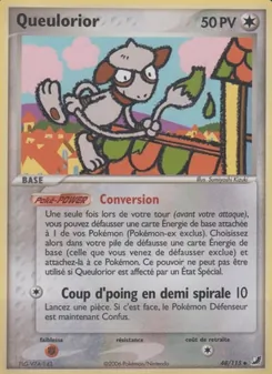 Carte Queulorior de l'extension EX Forces Cachées, numéro 48/115