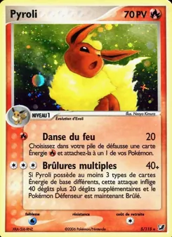 Carte Pyroli de l'extension EX Forces Cachées, numéro 5/115