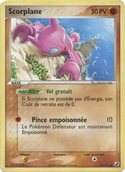 Carte Scorplane de l'extension EX Forces Cachées, numéro 57/115