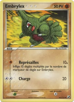 Carte Embrylex de l'extension EX Forces Cachées, numéro 61/115