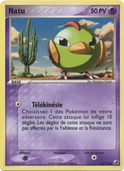 Carte Natu de l'extension EX Forces Cachées, numéro 63/115