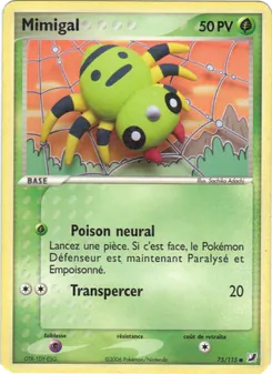 Carte Mimigal de l'extension EX Forces Cachées, numéro 75/115