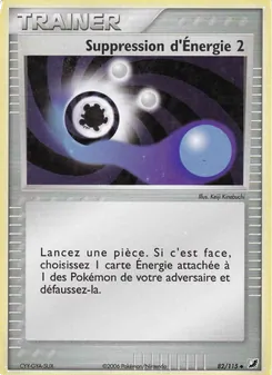 Carte Suppression d'Énergie 2 de l'extension EX Forces Cachées, numéro 82/115
