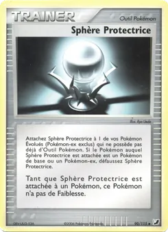 Carte Sphère Protectrice de l'extension EX Forces Cachées, numéro 90/115