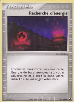 Carte Recherche d'énergie de l'extension EX Forces Cachées, numéro 94/115