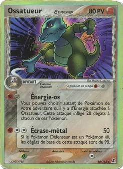 Carte Ossatueur δ de l'extension EX Espèces Delta, numéro 10/113
