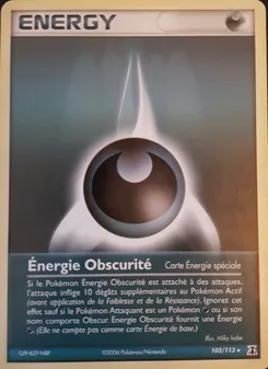 Carte Énergie Obscurité de l'extension EX Espèces Delta, numéro 103/113