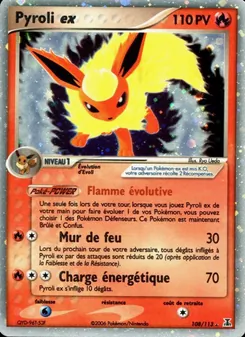 Carte Pyroli ex de l'extension EX Espèces Delta, numéro 108/113