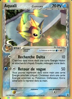 Carte Aquali δ de l'extension EX Espèces Delta, numéro 18/113