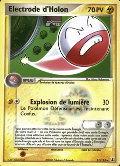 Carte Electrode d'Holon de l'extension EX Espèces Delta, numéro 21/113
