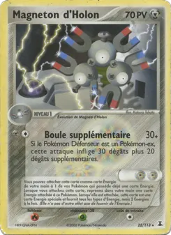 Carte Magneton d'Holon de l'extension EX Espèces Delta, numéro 22/113