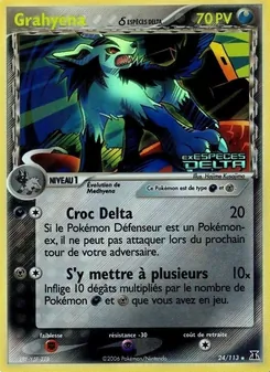 Carte Grahyena δ de l'extension EX Espèces Delta, numéro 24/113