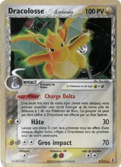 Carte Dracolosse δ de l'extension EX Espèces Delta, numéro 3/113