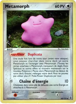 Carte Métamorph de l'extension EX Espèces Delta, numéro 35/113