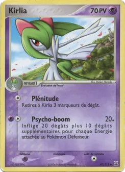 Carte Kirlia de l'extension EX Espèces Delta, numéro 47/113