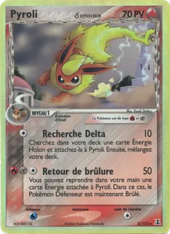 Carte Pyroli δ de l'extension EX Espèces Delta, numéro 5/113