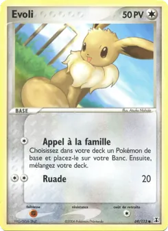 Carte Evoli de l'extension EX Espèces Delta, numéro 69/113