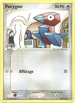 Carte Porygon de l'extension EX Espèces Delta, numéro 80/113