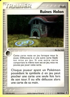 Carte Ruines Holon de l'extension EX Espèces Delta, numéro 96/113