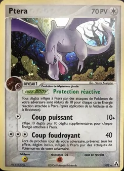 Carte Ptéra de l'extension EX Créateurs de légendes, numéro 1/92