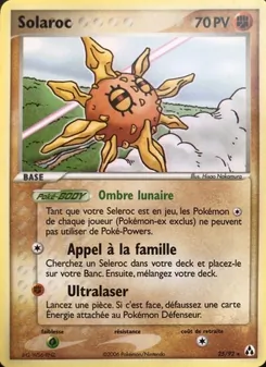 Carte Solaroc de l'extension EX Créateurs de légendes, numéro 25/92