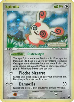 Carte Spinda de l'extension EX Créateurs de légendes, numéro 26/92