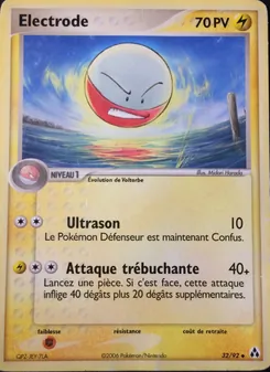 Carte Électrode de l'extension EX Créateurs de légendes, numéro 32/92