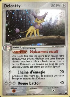 Carte Delcatty de l'extension EX Créateurs de légendes, numéro 4/92