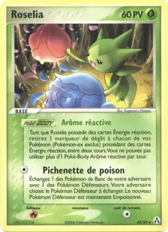 Carte Rosélia de l'extension EX Créateurs de légendes, numéro 42/92