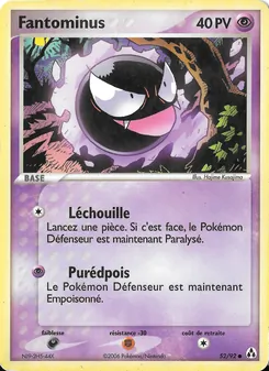 Carte Fantominus de l'extension EX Créateurs de légendes, numéro 52/92
