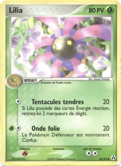 Carte Lilia de l'extension EX Créateurs de légendes, numéro 56/92