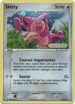 Carte Skitty de l'extension EX Créateurs de légendes, numéro 64/92