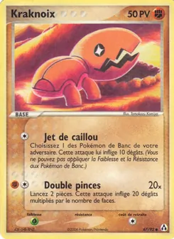Carte Kraknoix de l'extension EX Créateurs de légendes, numéro 67/92
